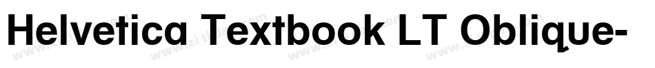 Helvetica Textbook LT Oblique字体转换